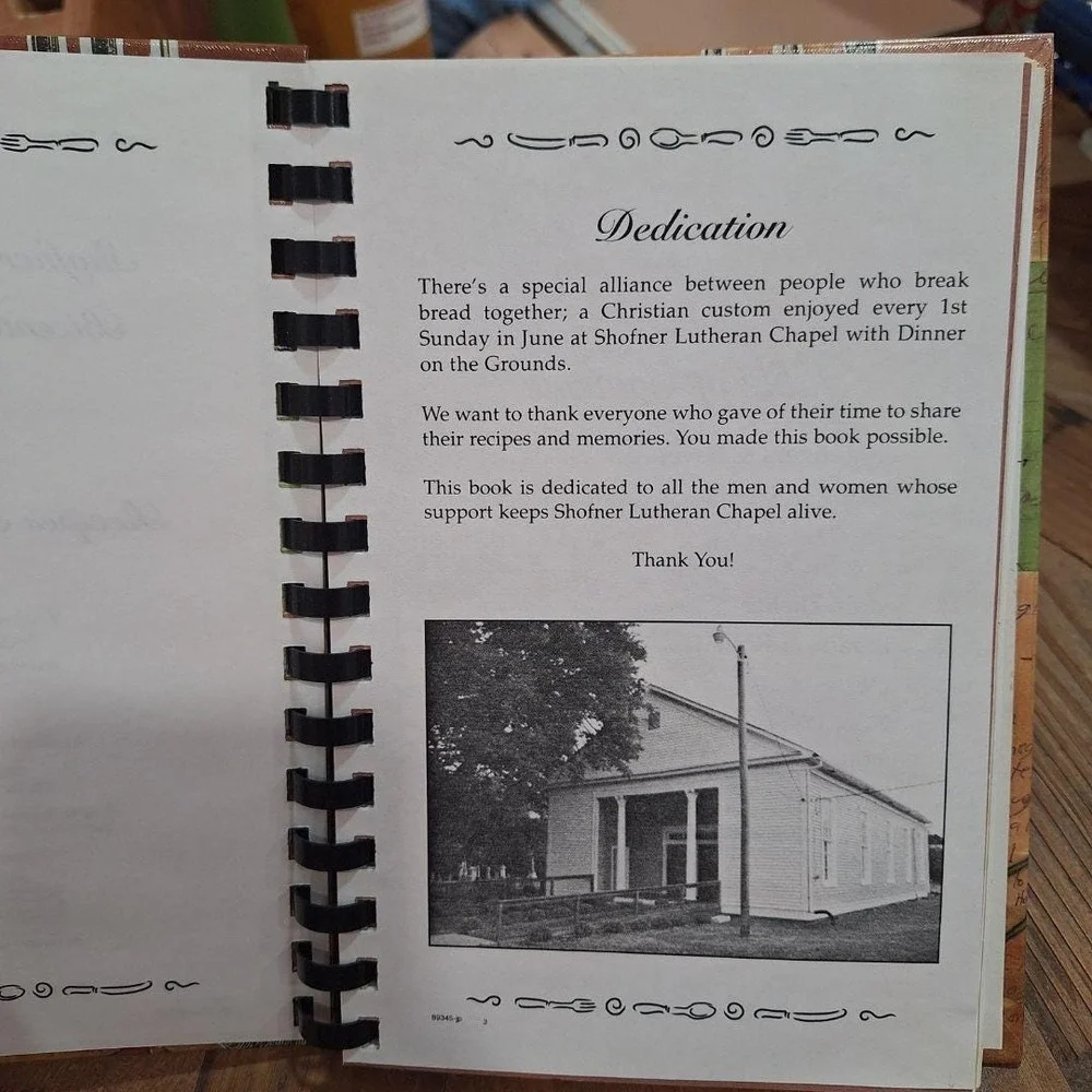 Shofner Lutheran Chapel Bicentennial Cookbook Bedford County TN‎ 2008 Spiral